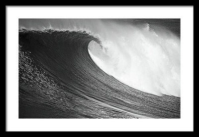 Surf, Black and White / Art Photo - Framed Print