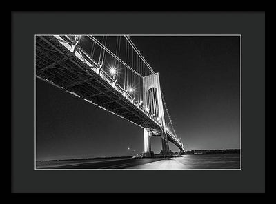 Suspension Bridge / Art Photo - Framed Print