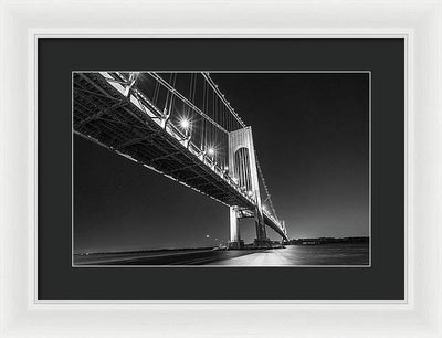 Suspension Bridge / Art Photo - Framed Print