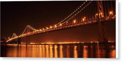 The Bay Bridge,San Francisco, California / Art Photo - Canvas Print