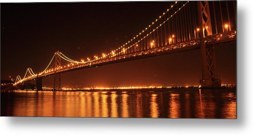 The Bay Bridge,San Francisco, California / Art Photo - Metal Print