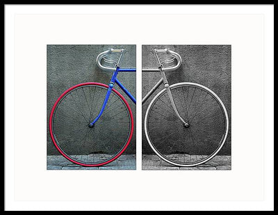 The Bike #1 - diptych / Art Photo - Framed Print