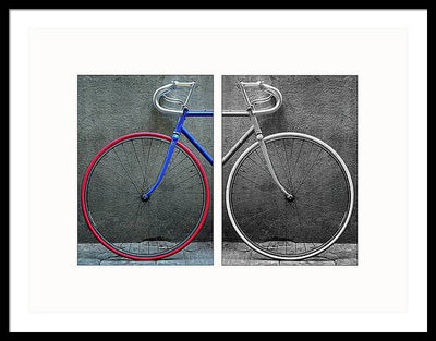 The Bike #1 - diptych / Art Photo - Framed Print