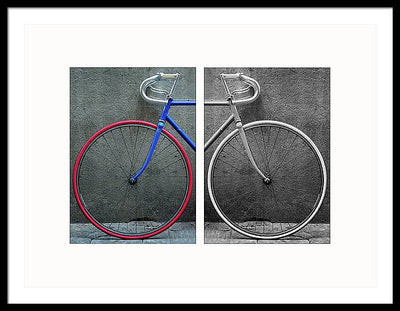 The Bike #1 - diptych / Art Photo - Framed Print