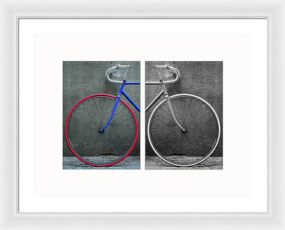 The Bike #1 - diptych / Art Photo - Framed Print