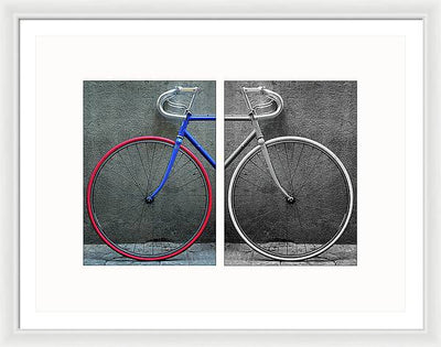 The Bike #1 - diptych / Art Photo - Framed Print