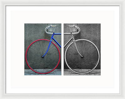 The Bike #1 - diptych / Art Photo - Framed Print