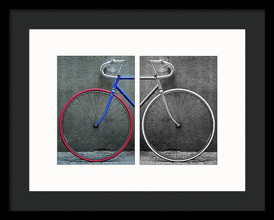 The Bike #1 - diptych / Art Photo - Framed Print