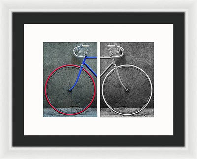 The Bike #1 - diptych / Art Photo - Framed Print