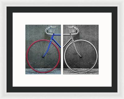 The Bike #1 - diptych / Art Photo - Framed Print