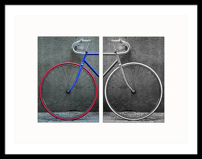 The Bike #1 - diptych / Art Photo - Framed Print