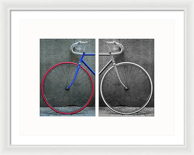 The Bike #1 - diptych / Art Photo - Framed Print