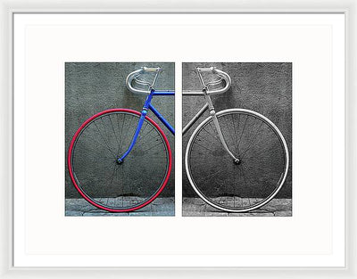 The Bike #1 - diptych / Art Photo - Framed Print