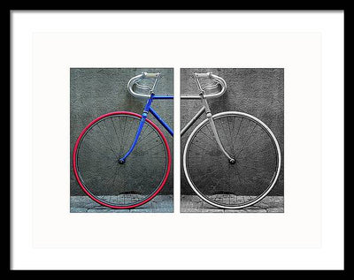 The Bike #1 - diptych / Art Photo - Framed Print