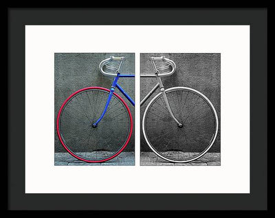 The Bike #1 - diptych / Art Photo - Framed Print