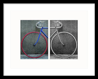 The Bike #1 - diptych / Art Photo - Framed Print