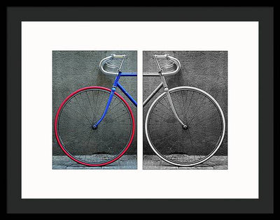 The Bike #1 - diptych / Art Photo - Framed Print