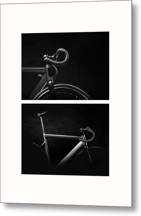 The Bike - diptych / Art Photo - Metal Print