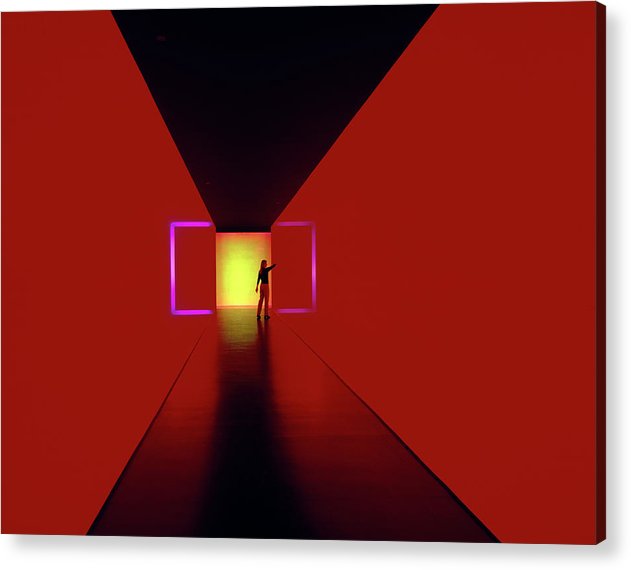 The Light Inside installation, by James Turrell, at the Museum of Fine Arts, Houston, Texas - Acrylic Print