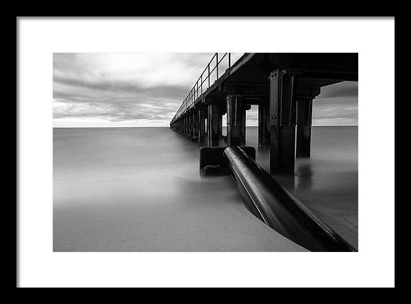 The Pier / Art Photo - Framed Print