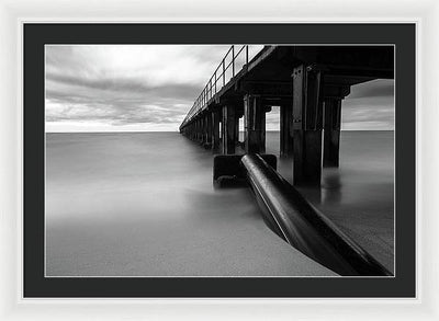 The Pier / Art Photo - Framed Print