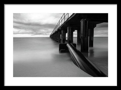 The Pier / Art Photo - Framed Print