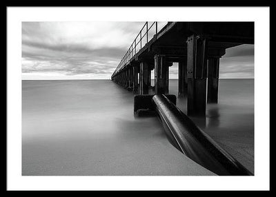 The Pier / Art Photo - Framed Print