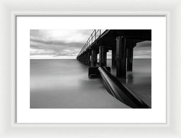 The Pier / Art Photo - Framed Print