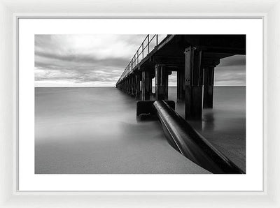 The Pier / Art Photo - Framed Print