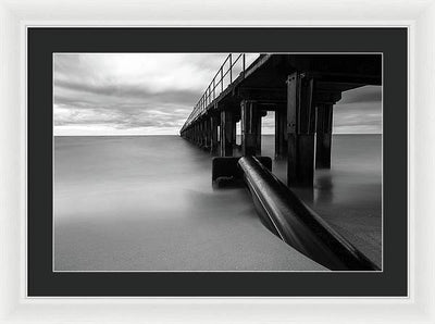 The Pier / Art Photo - Framed Print