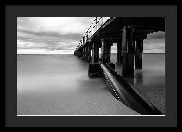 The Pier / Art Photo - Framed Print