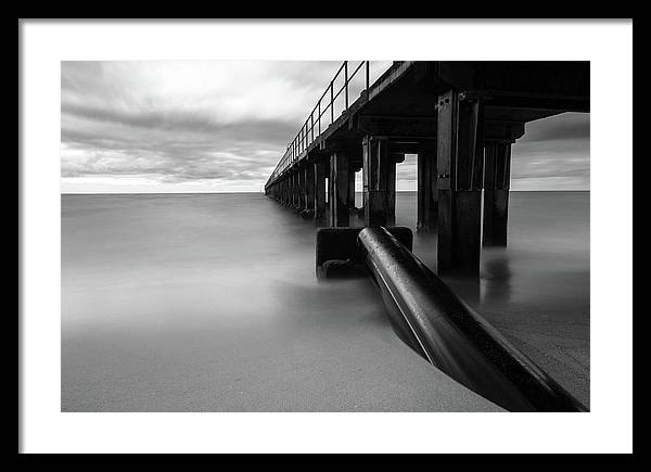 The Pier / Art Photo - Framed Print