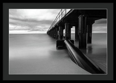 The Pier / Art Photo - Framed Print