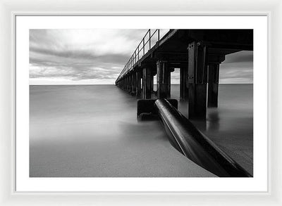 The Pier / Art Photo - Framed Print