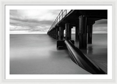 The Pier / Art Photo - Framed Print