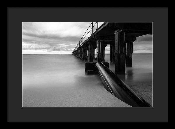 The Pier / Art Photo - Framed Print