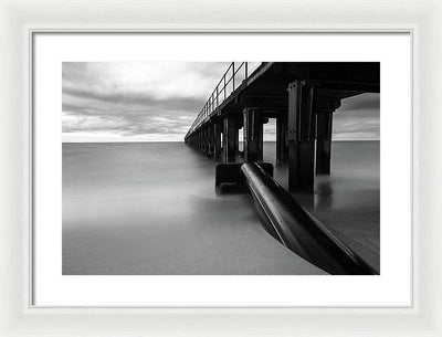 The Pier / Art Photo - Framed Print