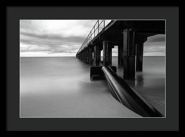 The Pier / Art Photo - Framed Print