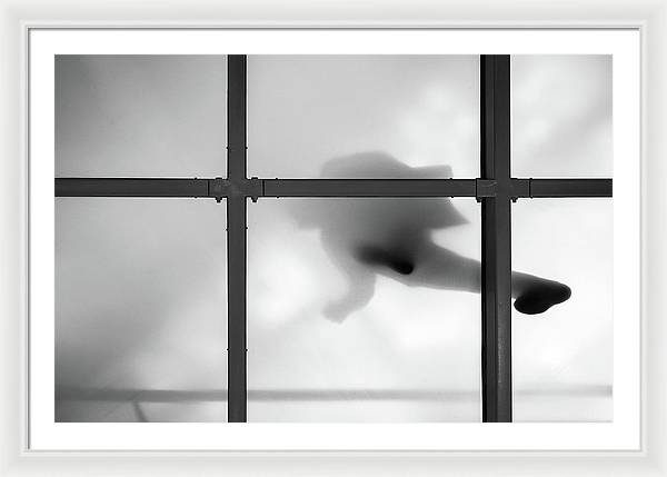 The Walk, Oriente, Monochrome / Art Photo - Framed Print