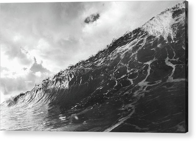 The Wave, Black and White / Art Photo - Acrylic Print