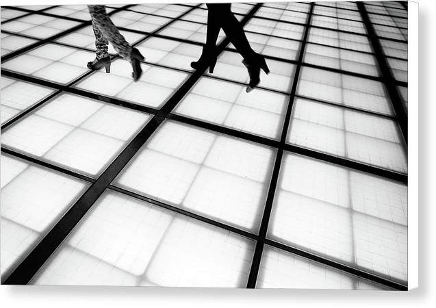 Tokyo, the Walk, Monochrome / Art Photo - Canvas Print