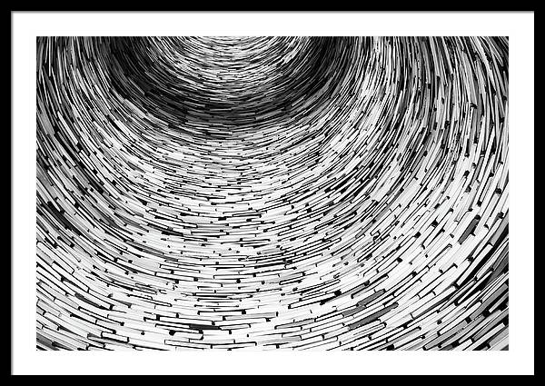 Tunnel of Books / Art Photo - Framed Print