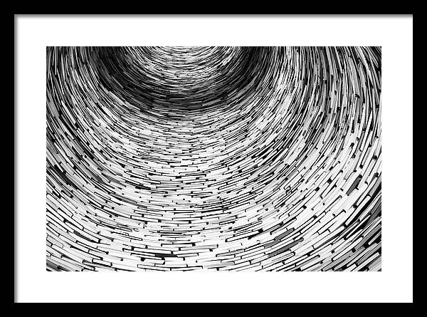 Tunnel of Books / Art Photo - Framed Print