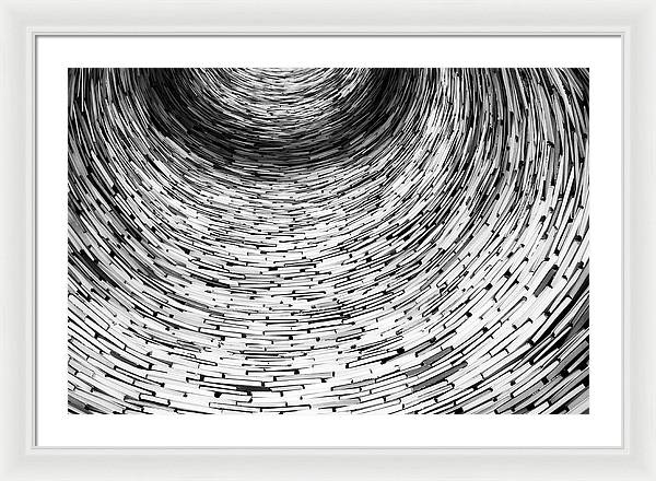 Tunnel of Books / Art Photo - Framed Print