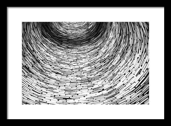 Tunnel of Books / Art Photo - Framed Print