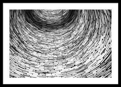 Tunnel of Books / Art Photo - Framed Print