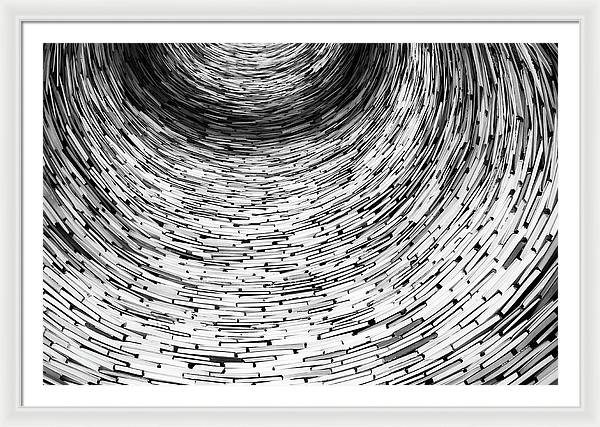 Tunnel of Books / Art Photo - Framed Print