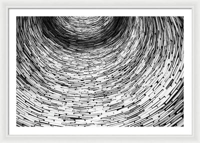 Tunnel of Books / Art Photo - Framed Print