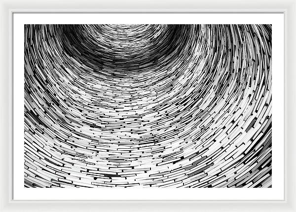 Tunnel of Books / Art Photo - Framed Print