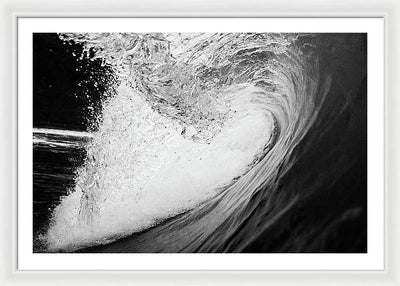 Tunnel Wave / Art Photo - Framed Print